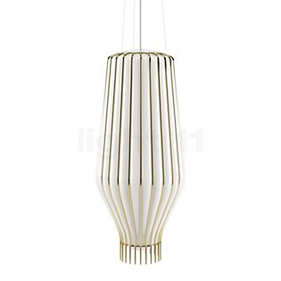 Fabbian Saya, lámpara de suspensión blanco/dorado - 31 cm