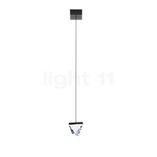 Fabbian Tripla, lámpara de suspensión LED antracita