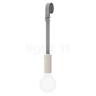 Fermob Aplô, lámpara recargable LED con correa colgante gris arcilla