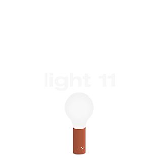 Fermob Aplô, lámpara recargable LED ocre rojo
