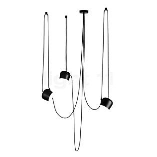 Flos Aim Small Sospensione LED 3-flammig schwarz