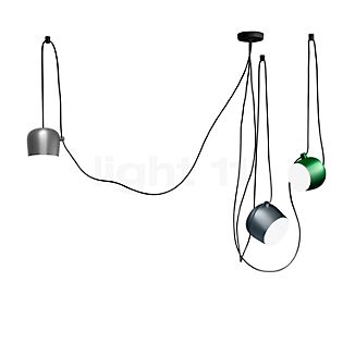 Flos Aim and Aim Small Mix LED 3 Lamps steel blue/silver, small/green, small , discontinued product