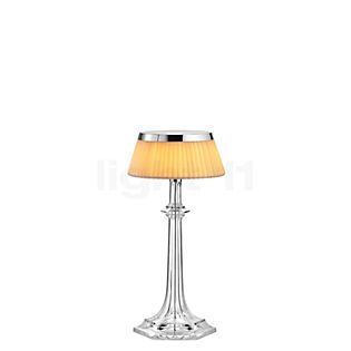 Flos Bon Jour Versailles Lampe de table LED chrome brillant/couronne tissu - 27,2 cm , fin de série