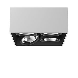 Flos Compass Box Ceiling Light 4 lamps - square aluminium anodised