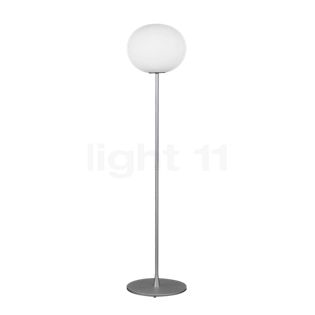 Flos Glo-Ball, lámpara de pie gris aluminio - ø45 cm - 185 cm