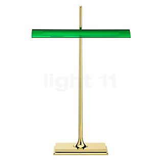 Flos Goldman Tavolo LED latón/verde con USB