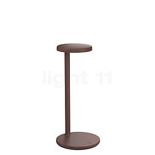 Flos Oblique Table Lamp LED with QI charging station brown - 3,000 K