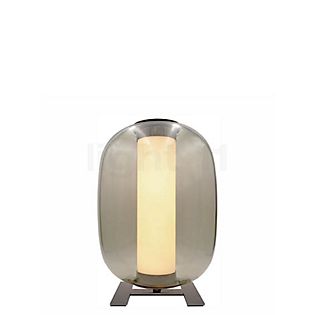 Fontana Arte Meridiano Lampe de table LED noir/verre fumé