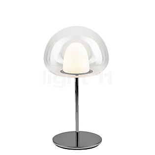 Fontana Arte Thea, lámpara de sobremesa LED gris/blanco - ø36 cm
