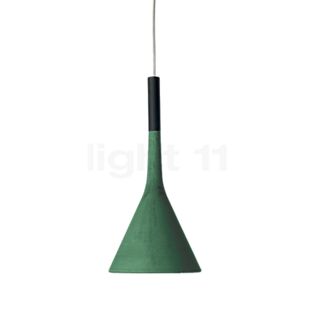 Foscarini Aplomb, lámpara de suspensión verde - ø17 cm