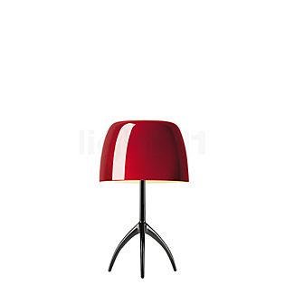 Foscarini Lumiere Table Lamp Piccola black chrome/red - with dimmer