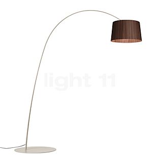 Foscarini Twiggy Wood Gulvlampe med Bue LED greige - palisander - MyLight