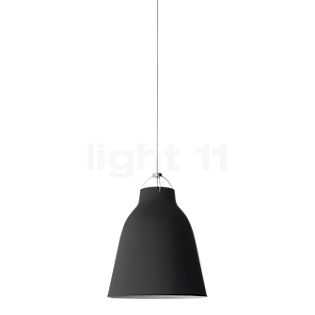 Fritz Hansen Caravaggio Hanglamp zwart mat/kabel grijs - 16,5 cm , Magazijnuitverkoop, nieuwe, originele verpakking