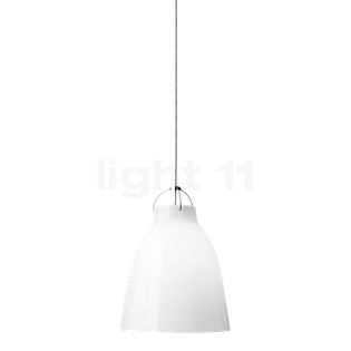 Fritz Hansen Caravaggio, lámpara de suspensión opalino/cable plateado - 16,5 cm