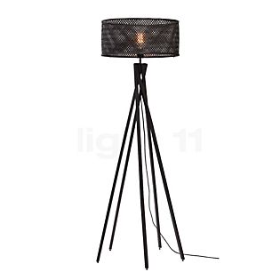 Good & Mojo Java Floor Lamp with Base - five-legged black