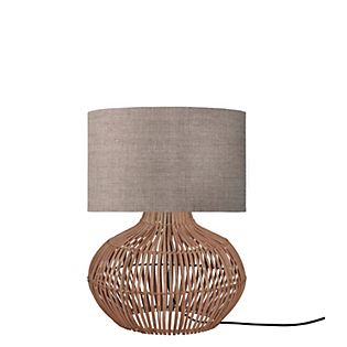 Good & Mojo Kalahari Lampe de table naturel/lin sombre - 32 cm
