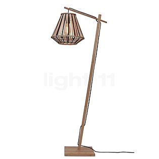 Good & Mojo Merapi, lámpara de pie natural/negro