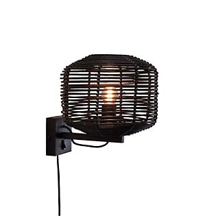 Good & Mojo Tanami, lámpara de pared con brazzo negro - 20 cm