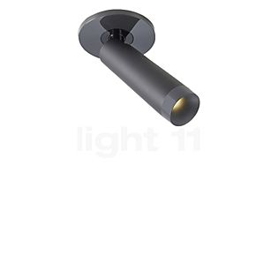 Grau Clear, plafón empotrable LED negro