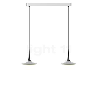 Grau Falling Leaf Hanglamp LED 2-lichts chroom/zwart - 600 cm