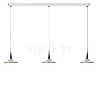 Grau Falling Leaf Hanglamp LED 3-lichts chroom/zwart - 600 cm