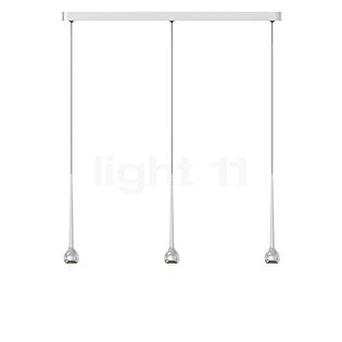 Grau Falling Sun Trace Hanglamp LED 3-lichts chroom - 600 cm