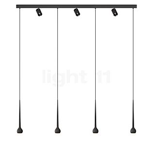 Grau Falling Sun Trace Hanglamp LED 7-lichts zwart - 600 cm