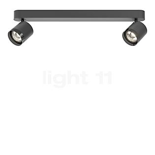 Grau Set Focus Surface-Mounted Spotlight LED 2 lamps - linear black - 3,500 K