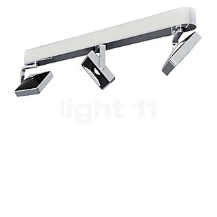 Grau Studio Faretto sporgente LED 3 fuochi - lineare cromo/nero - 2.700 K