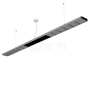 Grau Xt-a, lámpara de suspensión LED directo satén/negro - 236 cm