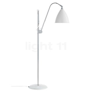 Gubi BL3 Floor Lamp chrome/white matt - ø21 cm