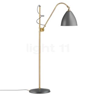 Gubi BL3, lámpara de pie latón/gris - ø21 cm