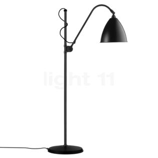 Gubi BL3, lámpara de pie negro/negro - ø21 cm