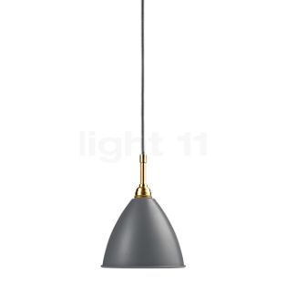 Gubi BL9, lámpara de suspensión latón/gris - ø16 cm