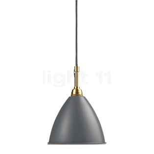 Gubi BL9, lámpara de suspensión latón/gris - ø21 cm