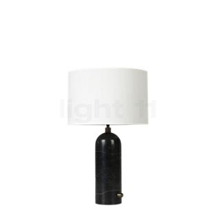 Gubi Gravity Bordlampe lampeskærm hvid/fod marmor sort - 49 cm