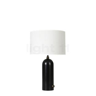 Gubi Gravity Bordlampe lampeskærm hvid/fod stål sort - 49 cm