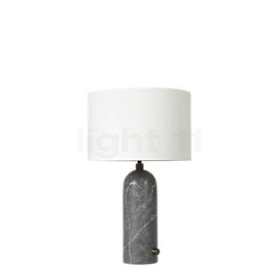 Gubi Gravity Tischleuchte schirm weiß/fuß marmor grau - 49 cm , Lagerverkauf, Neuware