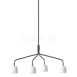 Gubi Howard Chandelier 4 lamps porcelain - long