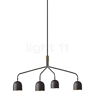 Gubi Howard, lámpara de araña 4 focos metal - long