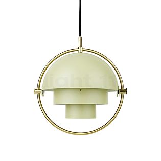 Gubi Multi-Lite Hanglamp messing/groen - ø36 cm