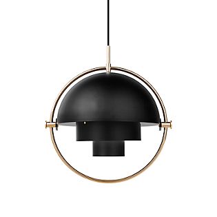 Gubi Multi-Lite Hanglamp messing/zwart - ø36 cm