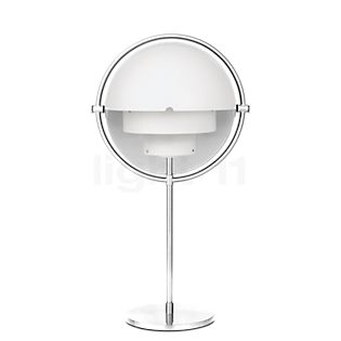 Gubi Multi-Lite Lampe de table chrome/blanc , Vente d'entrepôt, neuf, emballage d'origine
