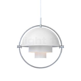 Gubi Multi-Lite Suspension chrome/blanc - ø36 cm