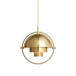 Gubi Multi-Lite, lámpara de suspensión Mini negro/latón