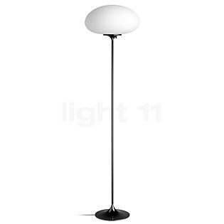 Gubi Stemlite, lámpara de pie satinado/negro-cromo - 150 cm