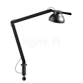 HAY PC Double Arm Lampe de table avec pince de serrage LED noir