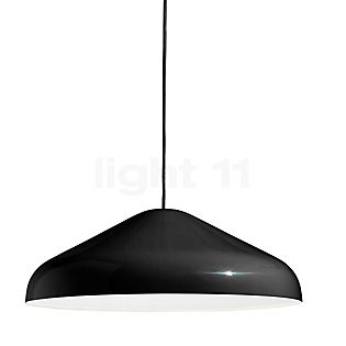 HAY Pao Steel, lámpara de suspensión negro brillo - ø47 cm
