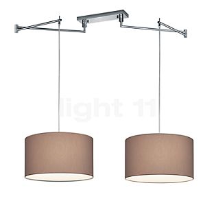 Helestra Certo Pendant Light with 2 lamps mocha - round