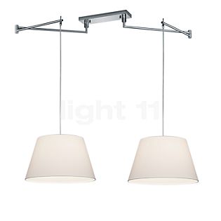 Helestra Certo Pendant Light with 2 lamps white - conical